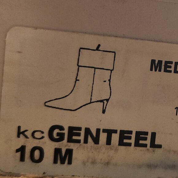 Calvin Klein Brown Suede Leather "Gentell" Booties. NIB. Size 10 - Picture 2 of 12